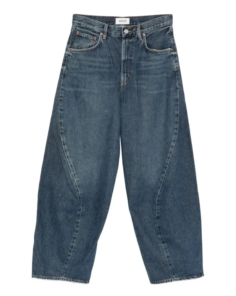 AGOLDE panelled regenerative-cotton jeans - Blau Blau