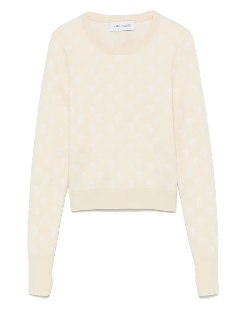 Marine Serre Pullover aus Mond-Jacquard - Nude Nude