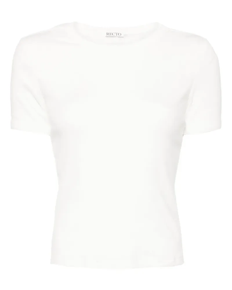 RECTO Semi-transparentes T-Shirt - Weiß Weiß