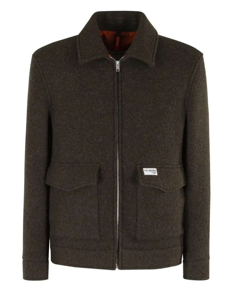 Fay Jacke mit Plüschbesatz - Braun Braun