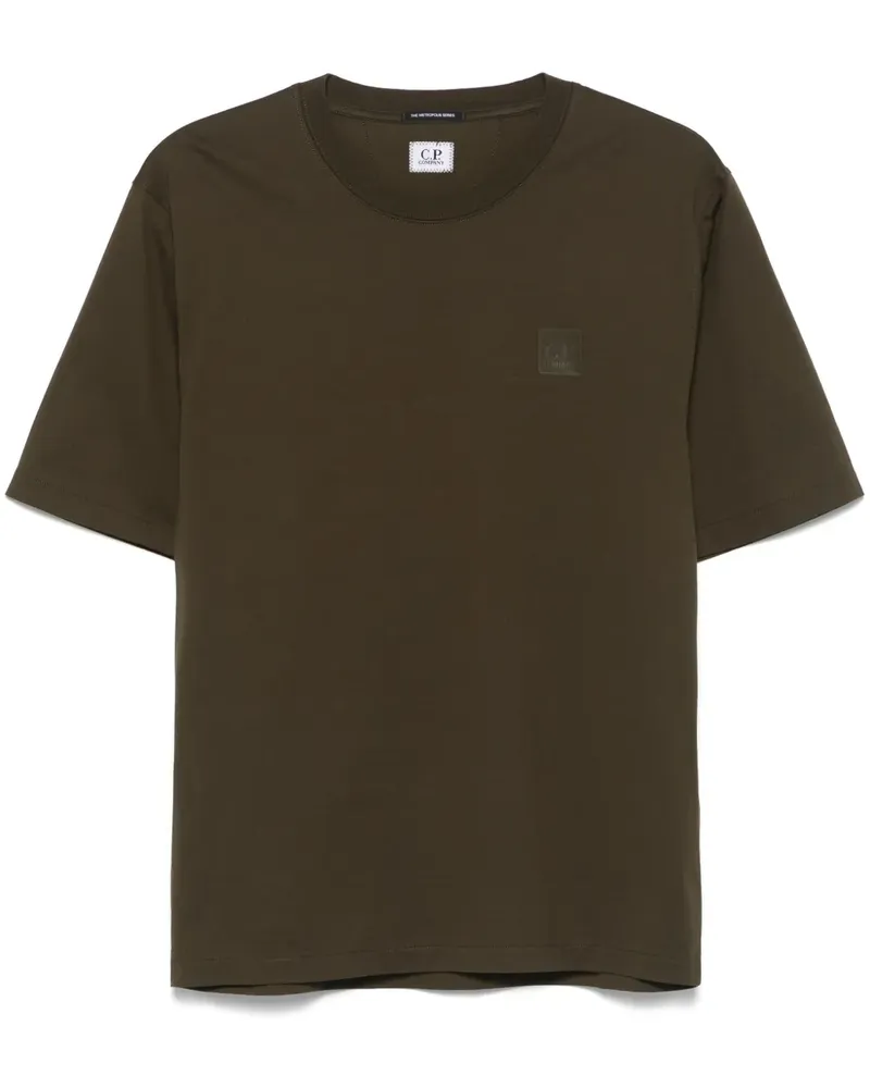 C.P. Company T-Shirt mit Logo-Applikation - Grün Grün