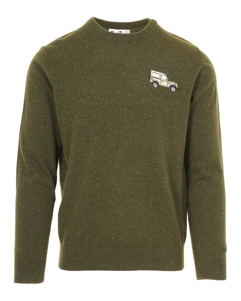 MC2 Saint Barth Pullover mit Logo-Stickerei - Grün Grün