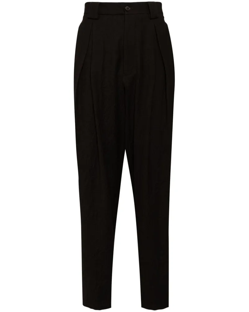 Giorgio Armani Flanellhose mit Falten - Braun Braun
