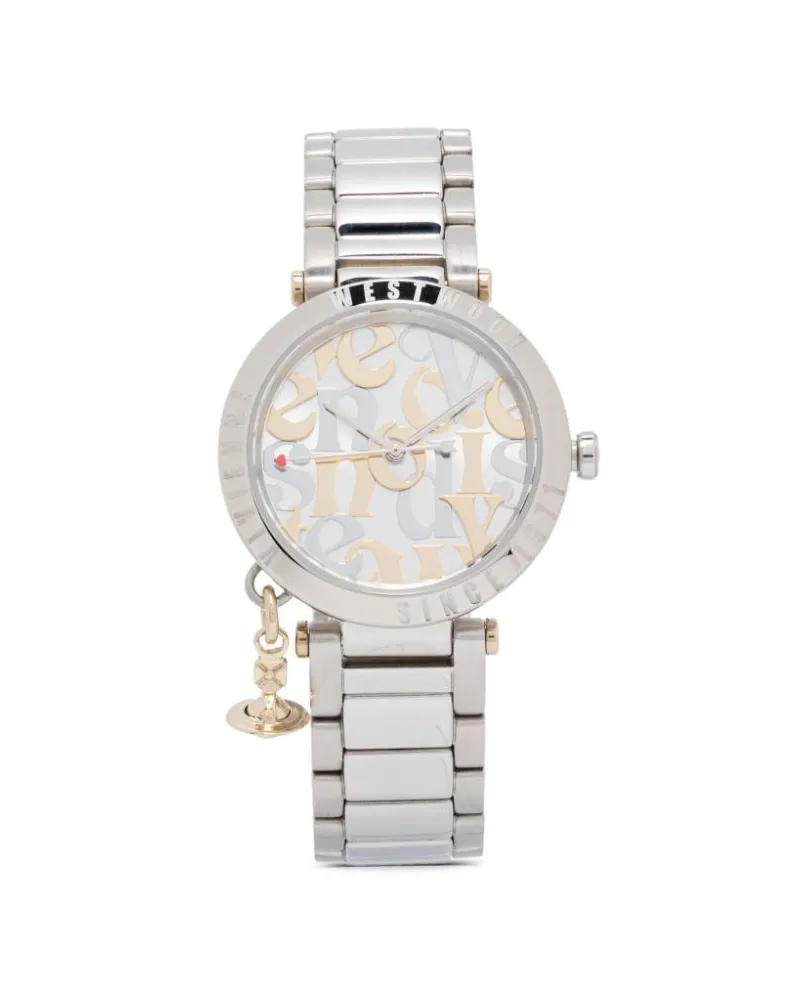 Vivienne Westwood Orb Logomania 32mm - Silber Silber