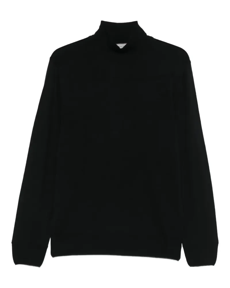 Canali Langärmeliger Pullover - Schwarz Schwarz