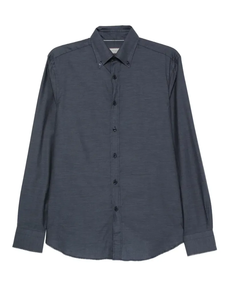 Canali Klassisches Hemd - Blau Blau