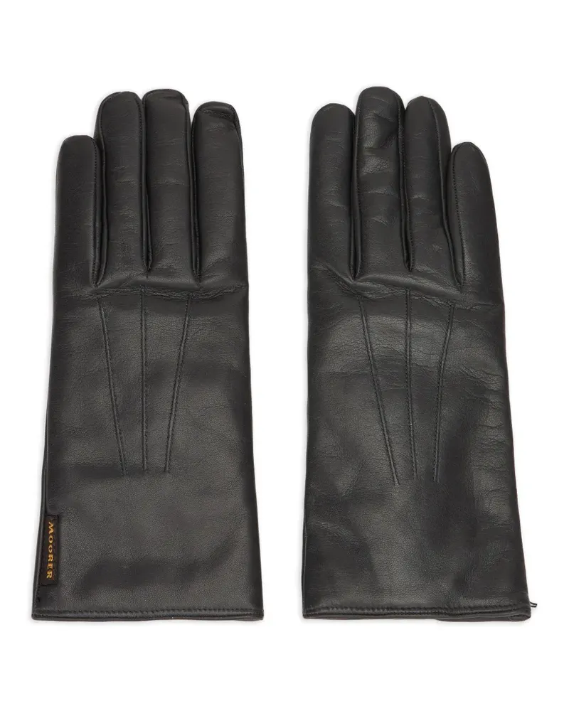MOORER Handschuhe aus Leder - Schwarz Schwarz