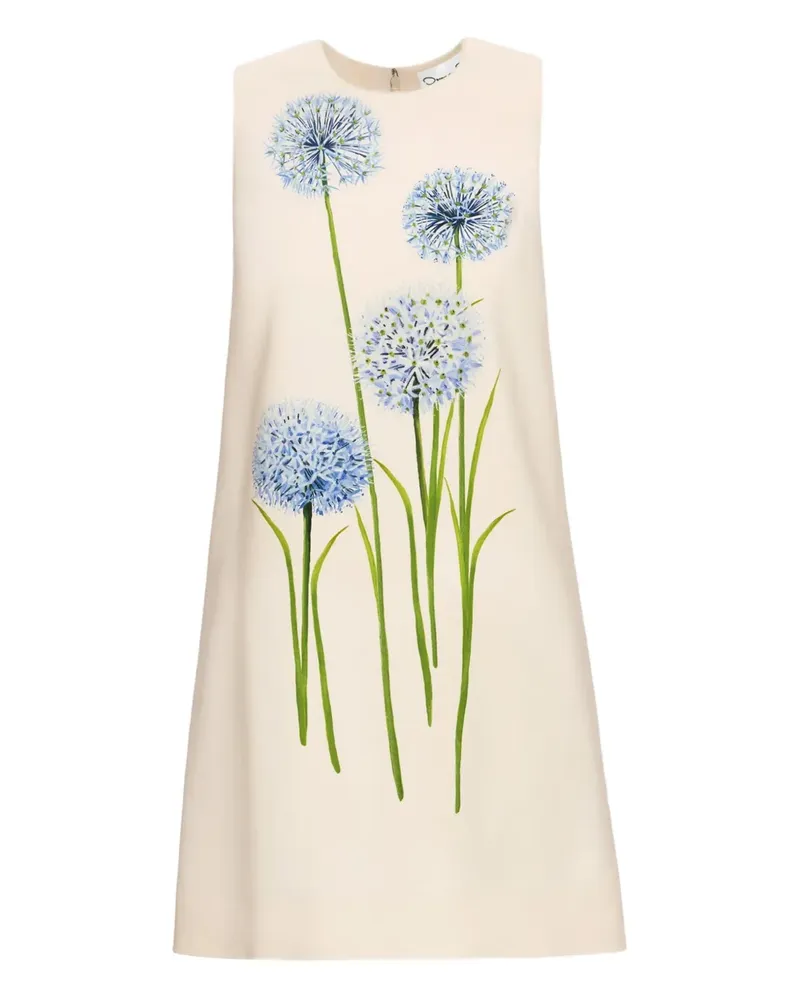 Oscar de la Renta Allium Minikleid aus Wolle - Weiß Weiß