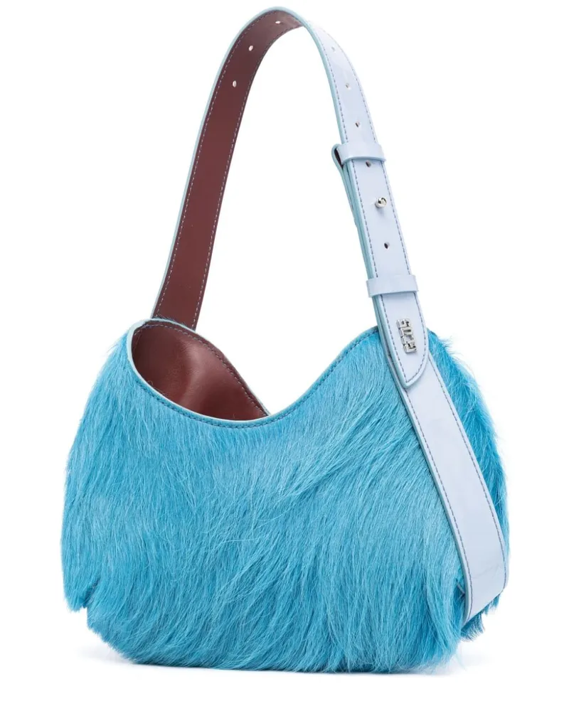 GCDS Kleine Comma Cavallino Schultertasche - Blau Blau
