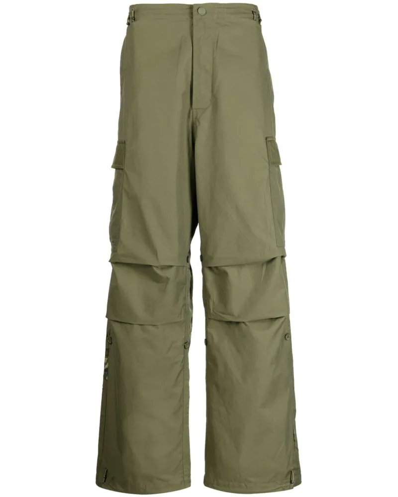 maharishi Cargohose mit Blaze Samurai-Stickerei Grün