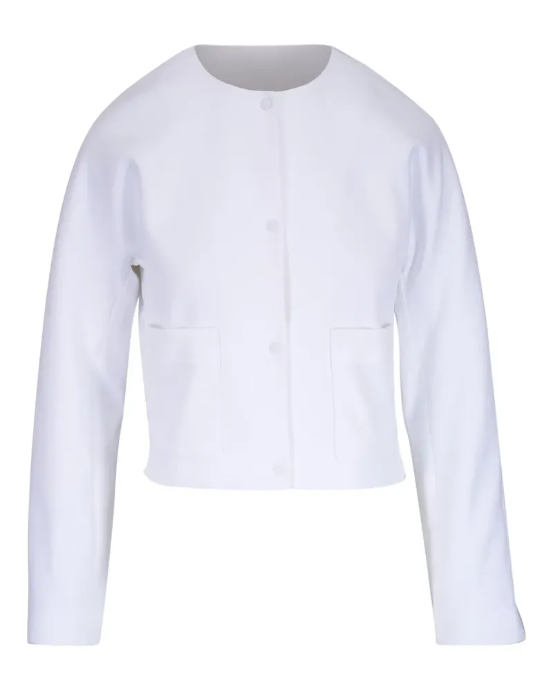 Vince Kragenlose Jacke - Weiß Weiß