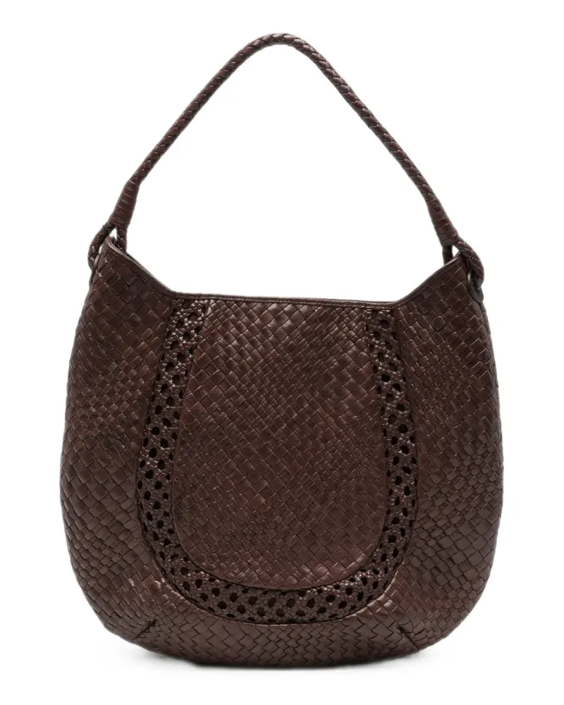 IBELIV Gewebter Lamia Tote Bag - Braun Braun