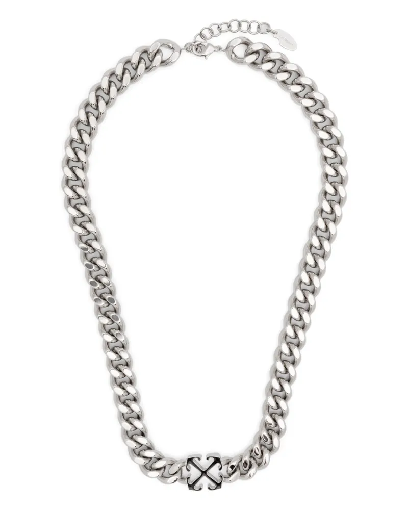 OFF-WHITE Arrow Halskette - Silber Silber