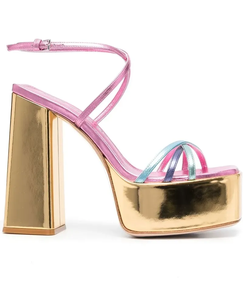 Haus Of Honey Sandalen mit Metallic-Wirkung - Rosa Rosa