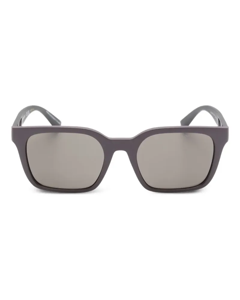 Emporio Armani Sonnenbrille mit eckigem Gestell - Rot Rot