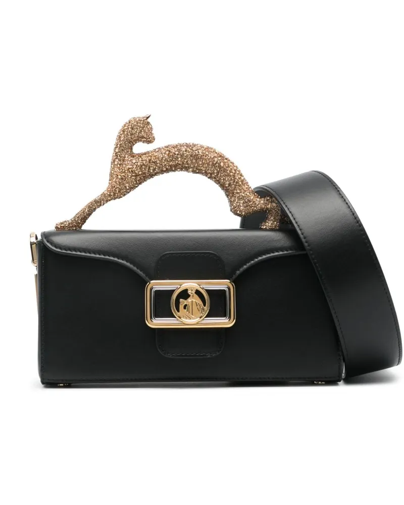 Lanvin Kleine Pencil Cat Handtasche - Schwarz Schwarz