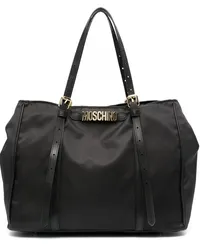 Moschino Handtasche mit Logo-Schriftzug Schwarz