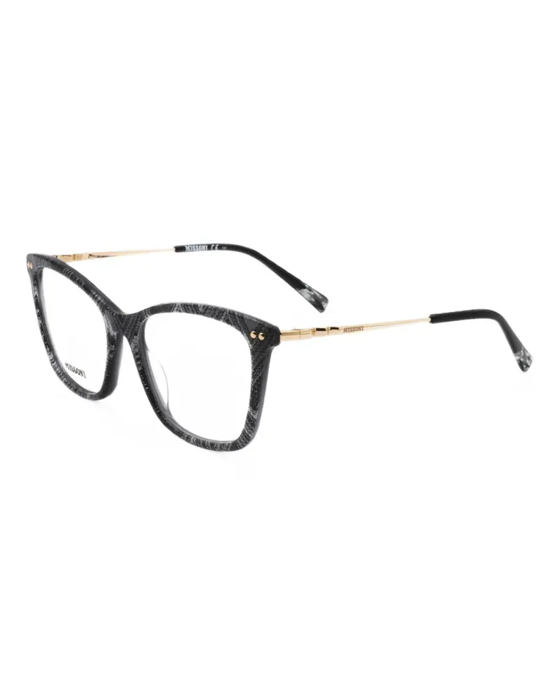 Missoni patterned square-frame glasses - Grau Grau