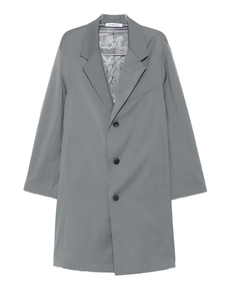 Études Studio Suit single-breasted notched-lapels coat - Grau Grau
