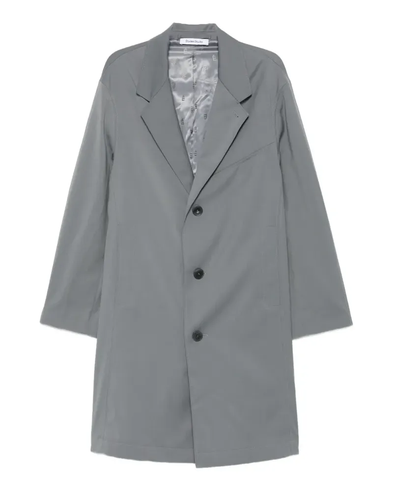 Études Studio Suit single-breasted notched-lapels coat - Grau Grau