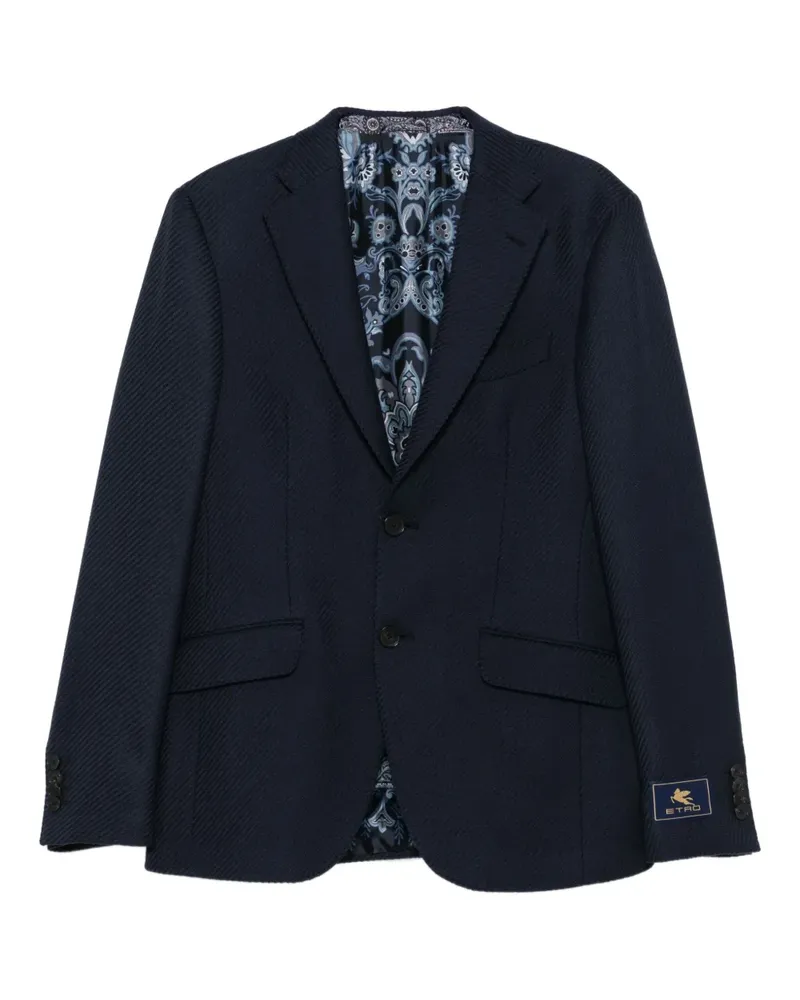 Etro Gemusterter Blazer - Blau Blau
