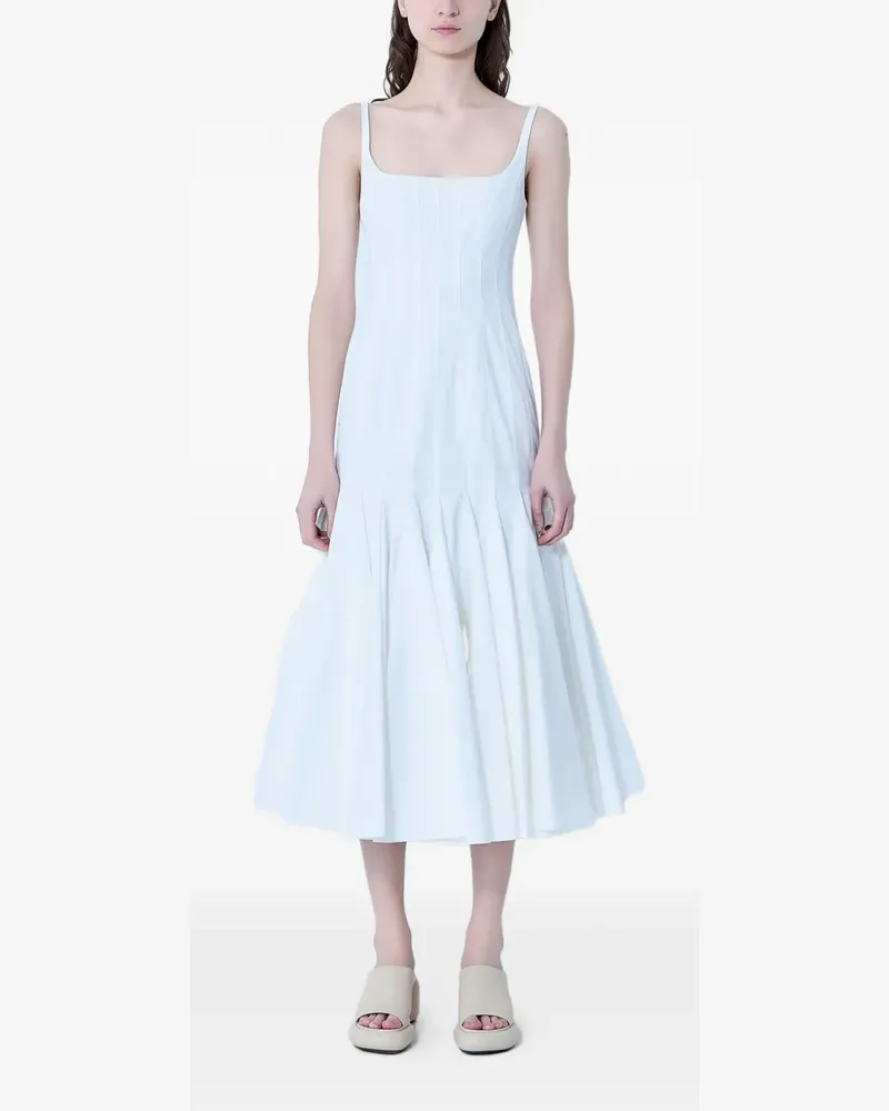 Jacquemus Agave Midikleid - Weiß Weiß