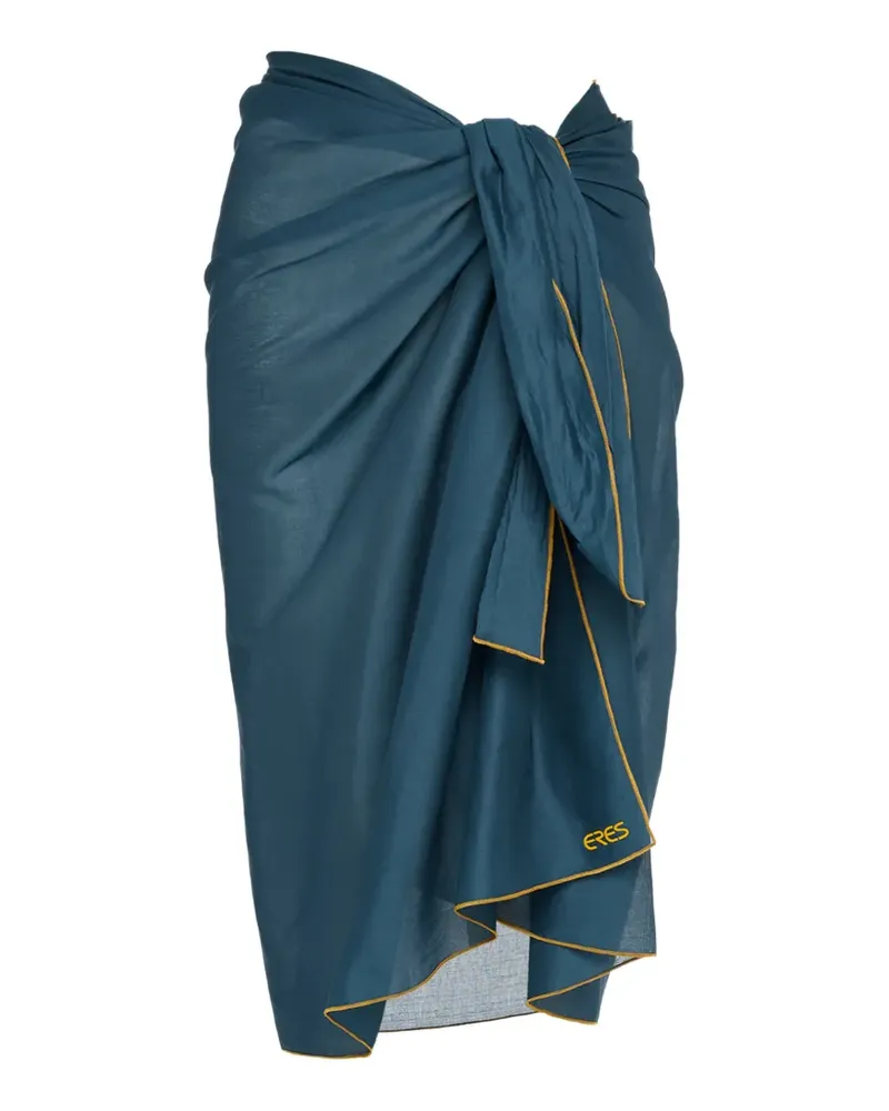 Eres Cabine tie front trim pareo - Blau Blau