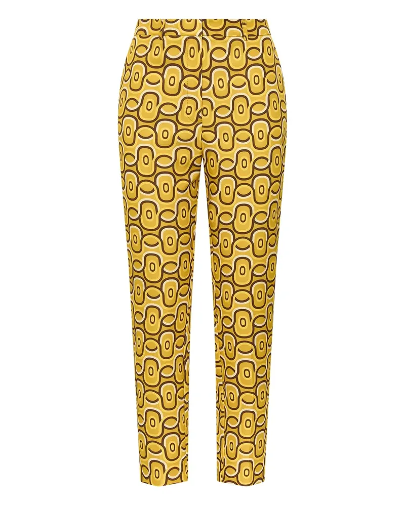 Maliparmi Hose mit Rolling Chain-Print - Gelb Gelb