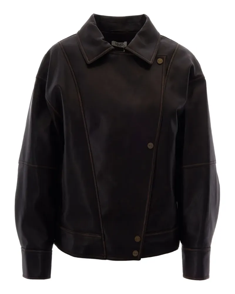 Liu Jo drop-shoulder bomber jacket - Braun Braun