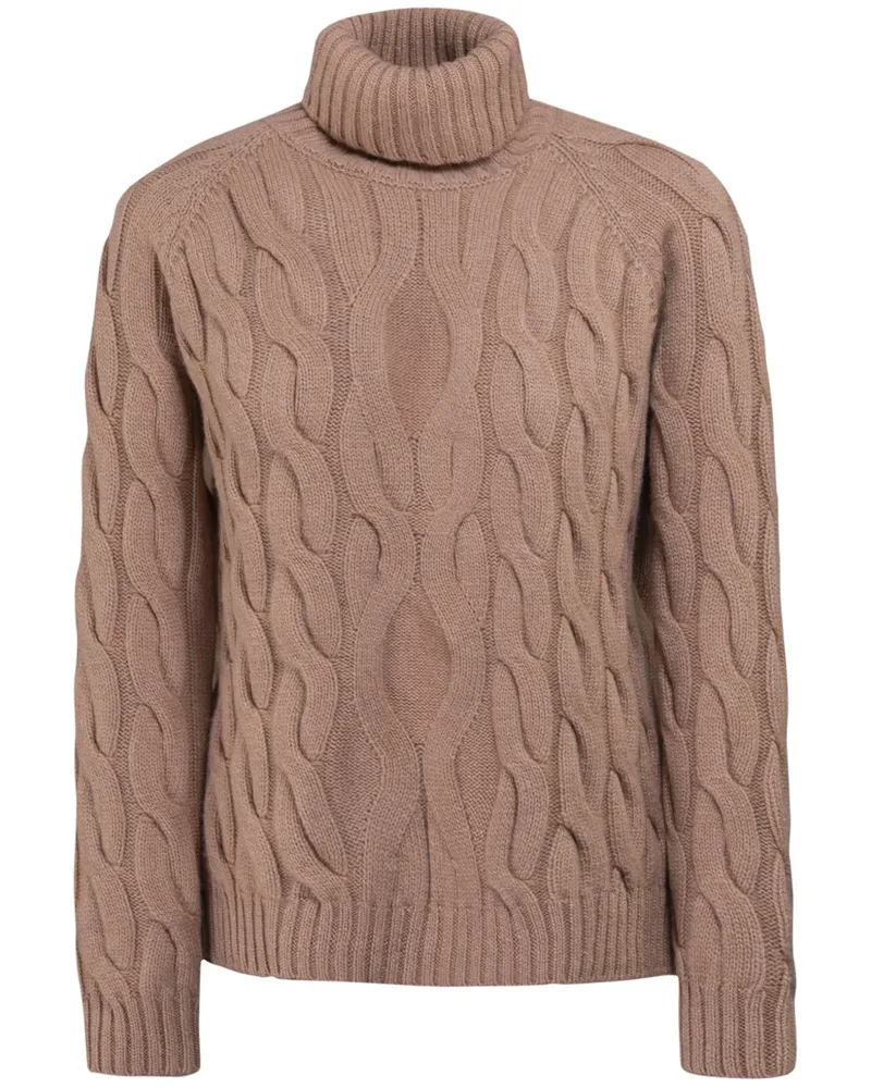 MOORER Dharma Pullover - Braun Braun