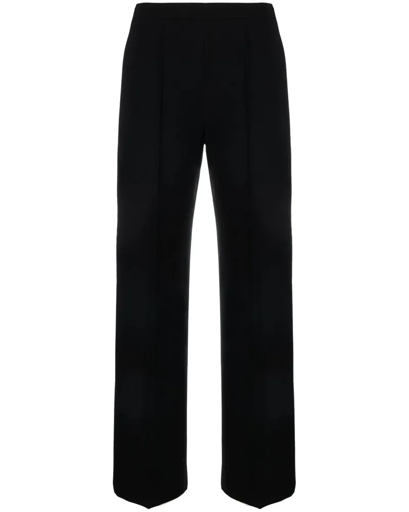 Max Mara Cropped-Hose mit Biesen - Schwarz Schwarz