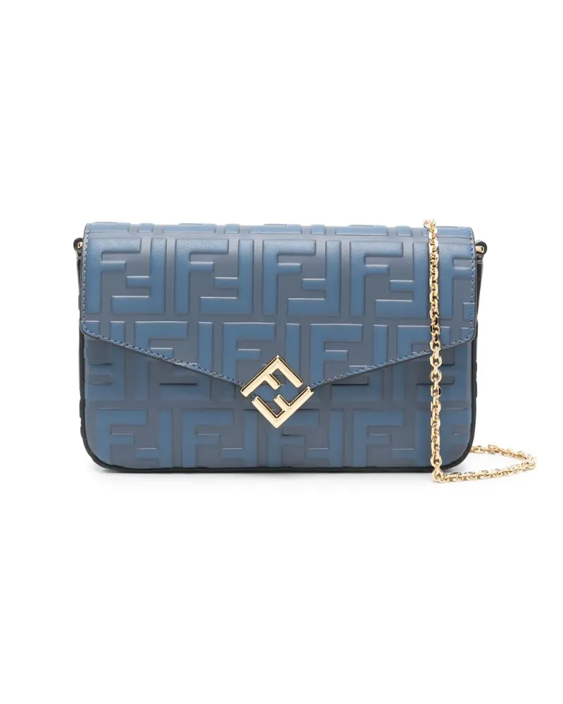 Fendi FF Diamonds Clutch - Blau Blau