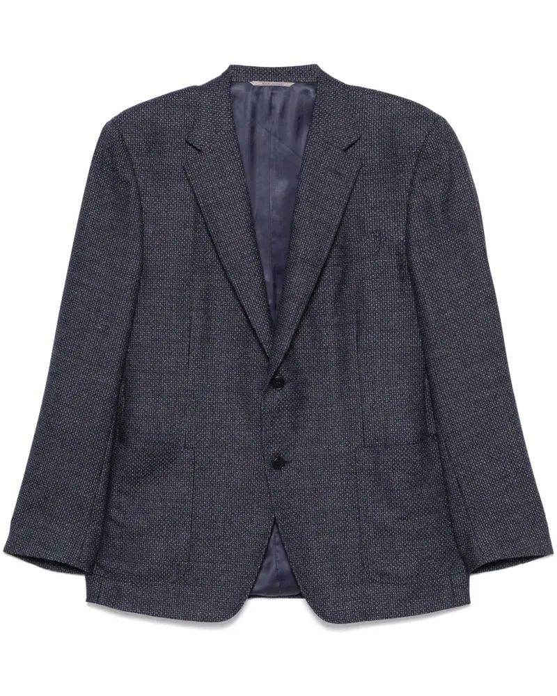 Canali Gemustertes Sakko - Blau Blau