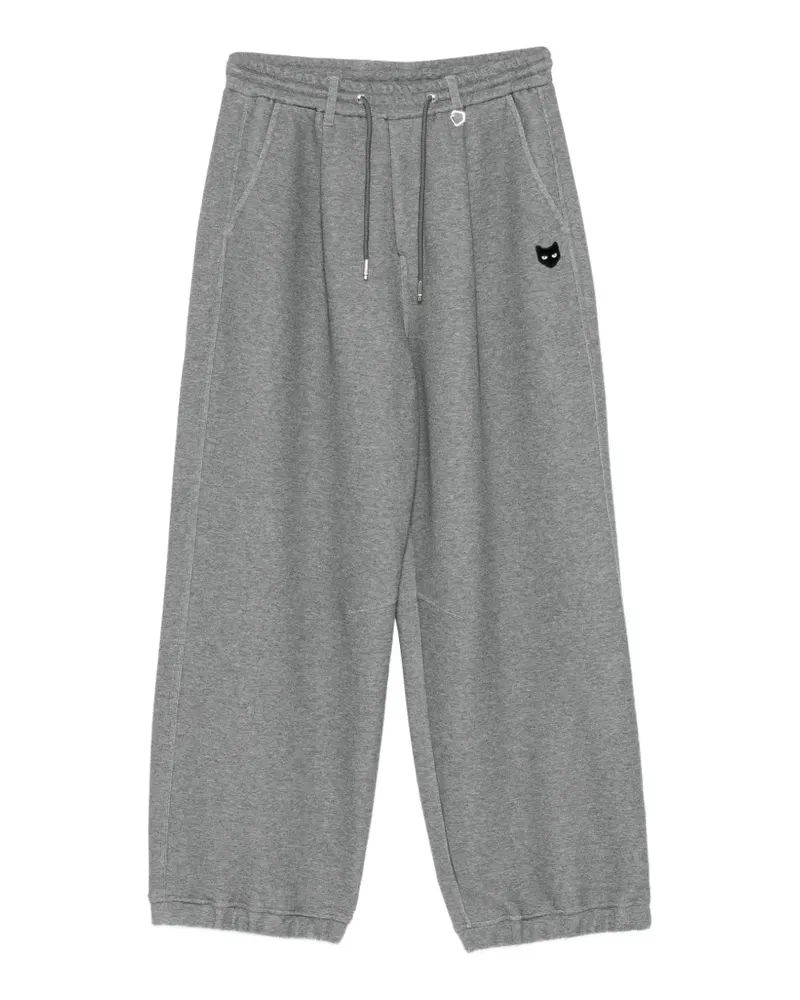 SONGZIO Jogginghose mit Panther-Patch - Grau Grau