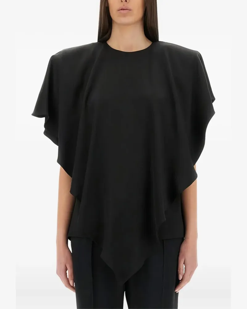 Stella McCartney Drapierte Bluse - Schwarz Schwarz