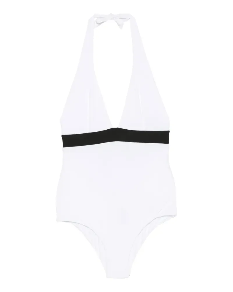 FISICO-Cristina Ferrari Badeanzug mit Neckholder - Weiß Weiß