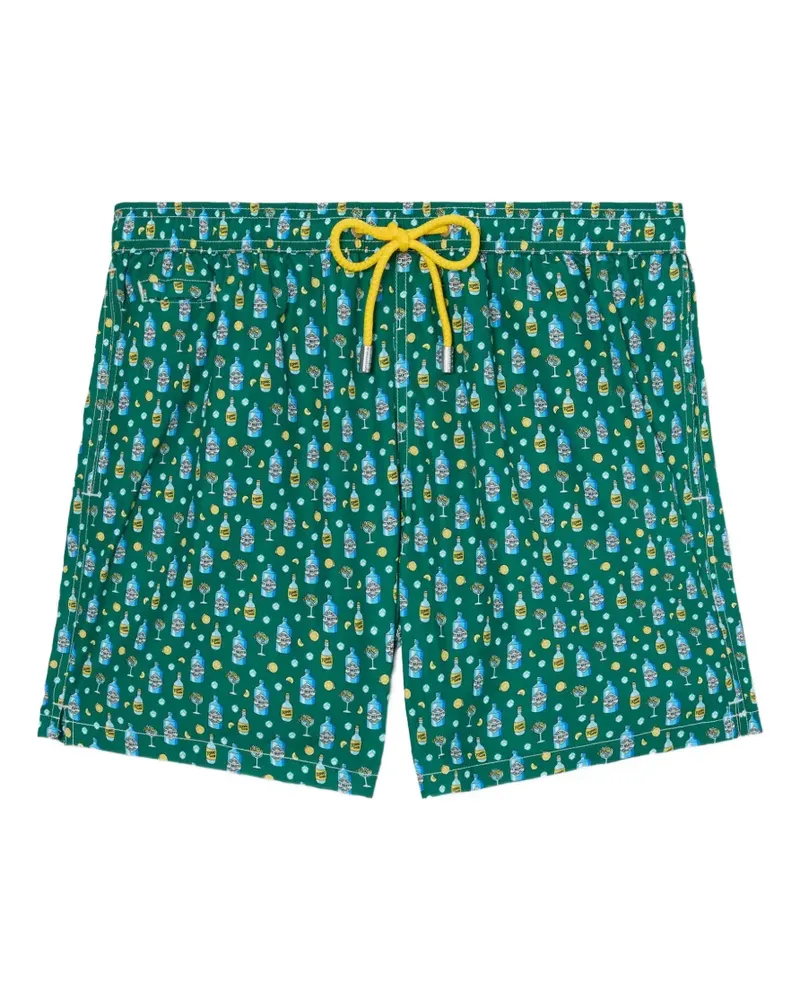 MC2 Saint Barth Lighting Badeshorts mit Gin- und Zitronen-Print - Grün Grün