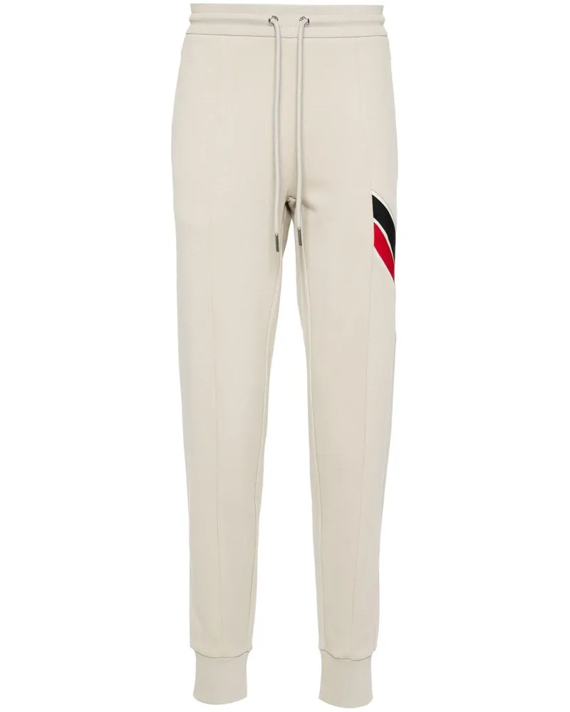 Moncler Jogginghose mit Logo-Patch - Nude Nude