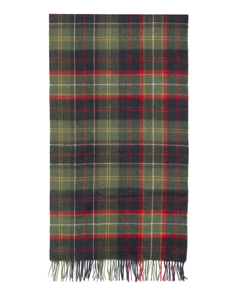 Barbour tartan fringed scarf - Grün Grün