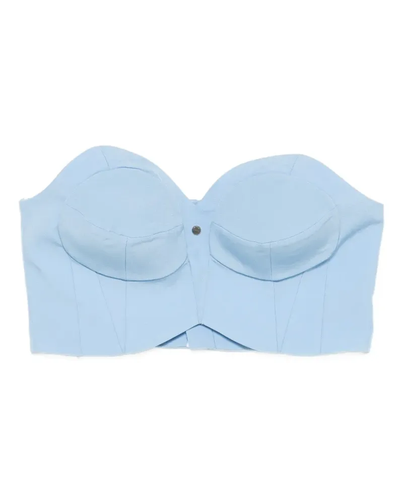 Paco Rabanne corset-style cropped top - Blau Blau