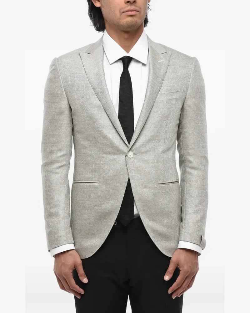 Corneliani Academy jacquard blazer - Grau Grau