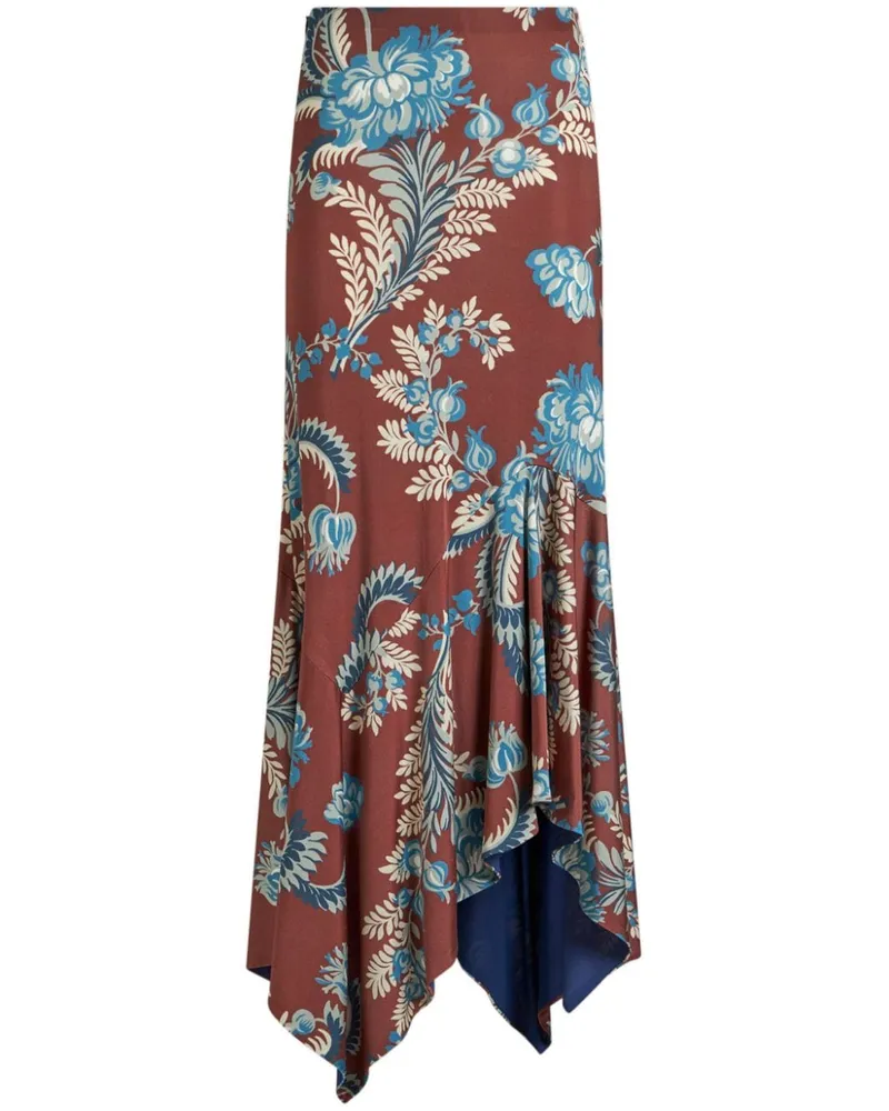 Etro Maxirock mit Print - Rot Rot