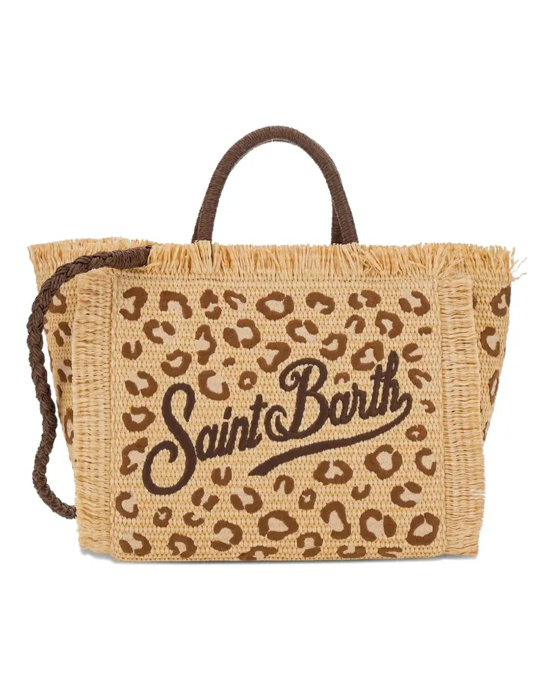 MC2 Saint Barth Colette Tote Bag mit Fransen - Nude Nude