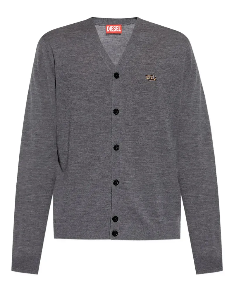 Diesel Cardigan mit V-Ausschnitt - Grau Grau