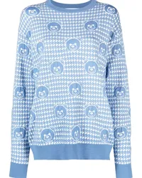 Moschino Pullover mit Teddy Blau