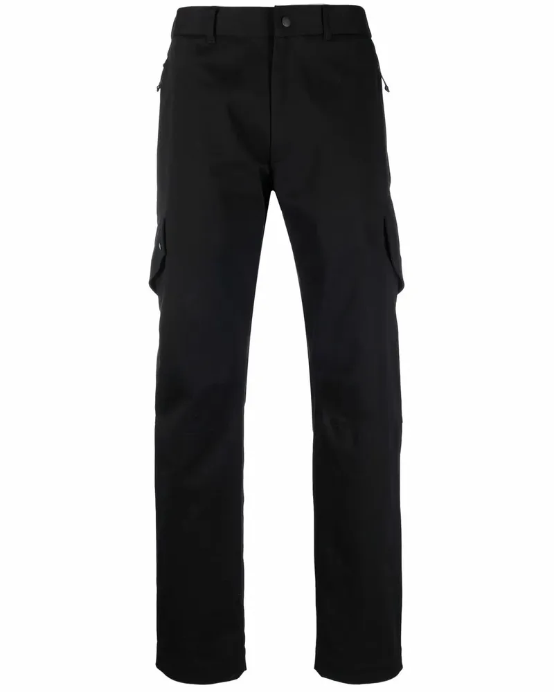 Moncler Cargohose mit Logo-Print - Schwarz Schwarz