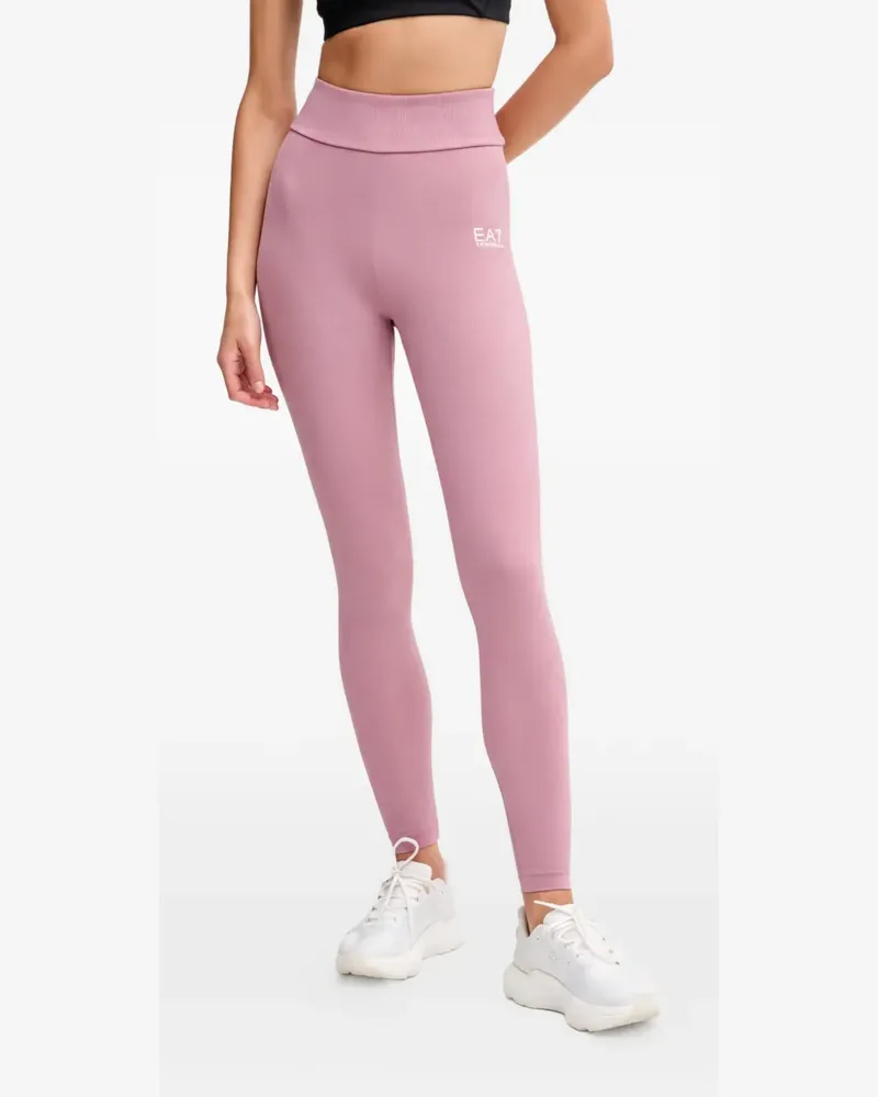 EA7 Leggings mit Logo-Print - Rosa Rosa