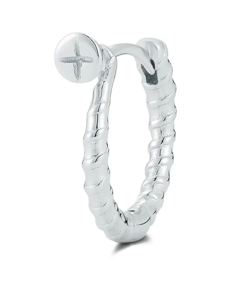 MATEO Creole mit Schraube - Silber Silber