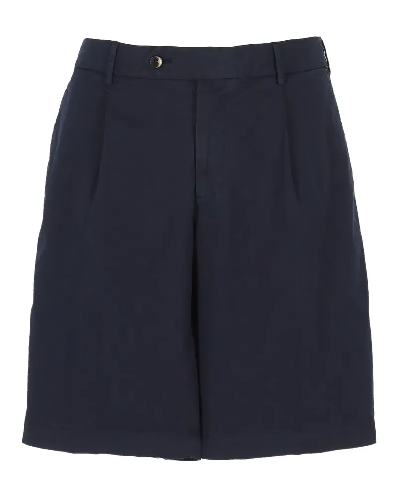 PT TORINO pleated elasticated-waist shorts - Blau Blau