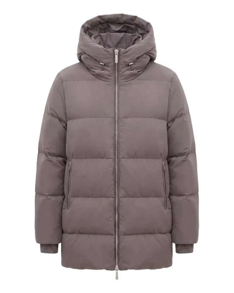 MOORER quilted hooded jacket - Braun Braun